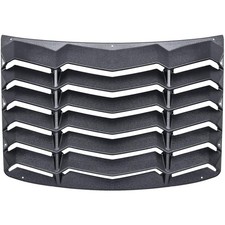 Rear Window Louvers Windshield Sun Shade Cover Lambo Style Matte Black Compat...