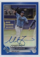 2022 Topps Chrome Veteran Blue Refractor 22/150 Mike Zunino #CVA-MZ Auto v9t