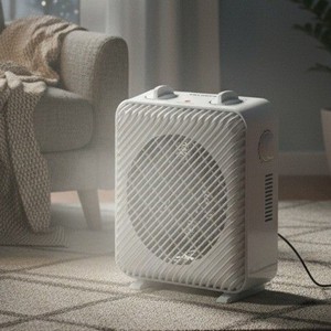 Pelonis PSH08F1AWW Fan Forced Space Heater Mechanical Adjustable Thermostat
