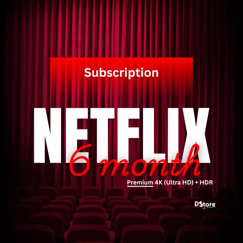 Netflix Premium 6 Monate 4K UHD - Ad Free (KONTAKTIEREN SIE UNS VOR DEM KAUF)
