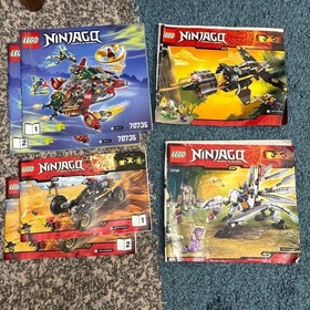 LEGO NINJAGO Ronin R.E.X. 70735 Titanium Dragon 70748 70747 70589 Set W/Manuals
