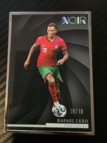 Rafael Leao #10/10 Silver Frame Panini NOIR 2024/25 Portugal