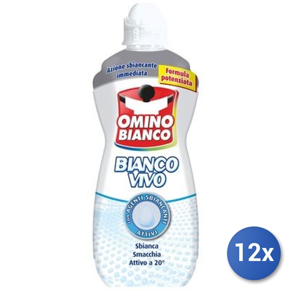 12x Bundle Omino Bianco Vivo Perborato 900 Ml. Made In Italy