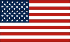 Patriotic Flag Car Truck Window Decal Sticker Vinyl Bumper Deca Size: 3x5 Inch