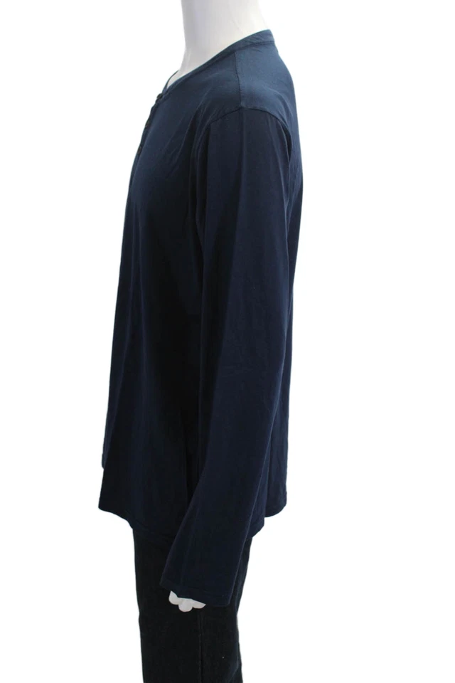 Camiseta Velvet by Graham & Spencer Para Hombre Banda Azul Oscuro Manga Larga Talla XL Foto 2 de 4