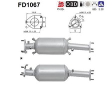 PARTIKELFILTER FÜR HONDA CR-V III (RE ) - AS FD1067