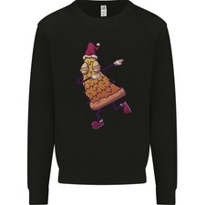 A Scheibe Of Weihnachten Pizza Lustig Weihnachten Kinder Sweatshirt Pullover