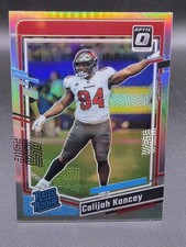 Calijah Kancey Silver Holo Prizm Rated Rookie RC 2023 Optic Card #295 Buccaneers. rookie card picture