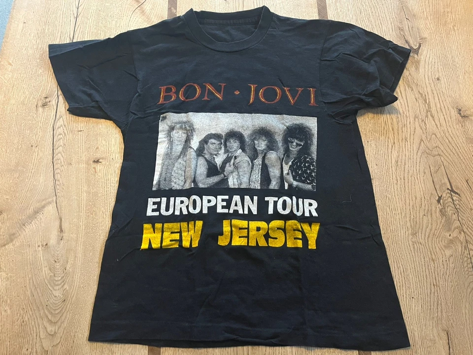 Bon Jovi Vintage 1988 Tour Shirt Skid Row Mötley Crüe Guns N Roses Aerosmith  - Image 2 of 4