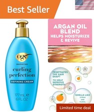 Versatile 6 oz Argan Oil Curl Cream   Define, Hydrate  Control Frizz Every Day