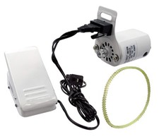 Sewing Machine Motor Kit with Foot Pedal  Belt - 110 Volt, 100 Watt for Impo...
