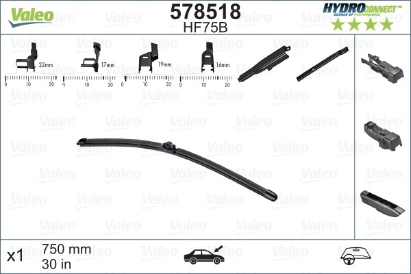 New Wiper Blade for CITROËN FORD:C4 II,S-MAX,GALAXY III,C4 PICASSO II 642371