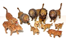 11- Lions & Tigers Elastolin Composition Zoo Jungle Animal