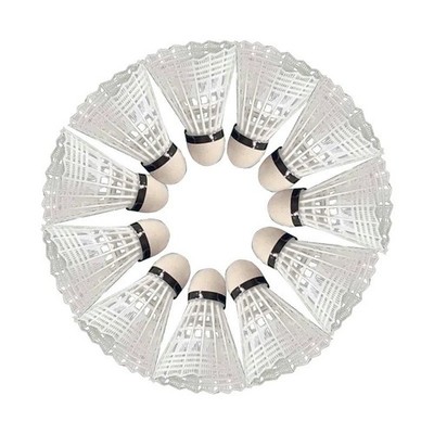 6 PCS White Feather Birdies Badminton Ball Shuttlecocks Sport Training Train