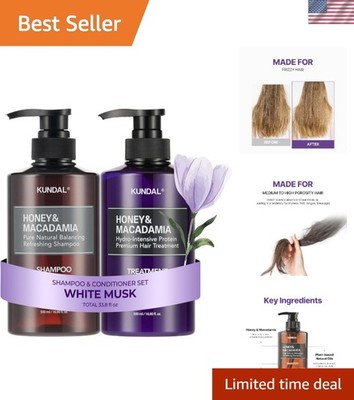 Sulfate-Free Korean Hair Care Set - Nourishing Shampoo & Conditioner, 33.8 fl oz