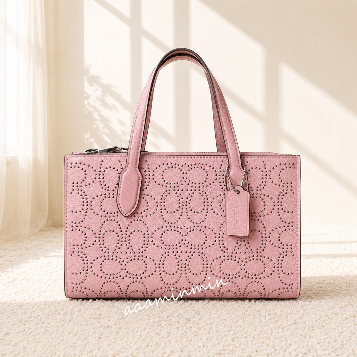 NWT Coach Nina Small Tote Bag With Signature Rivets CX266 | eBay