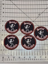 SOCIAL DISTORTION EMBROIDERED PATCHES / LOT OF 5