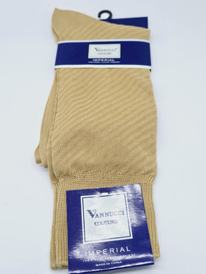 Vannucci Couture Imperial 45% Rayon 55% Nylon. Caramel. Sock Size: 10-13