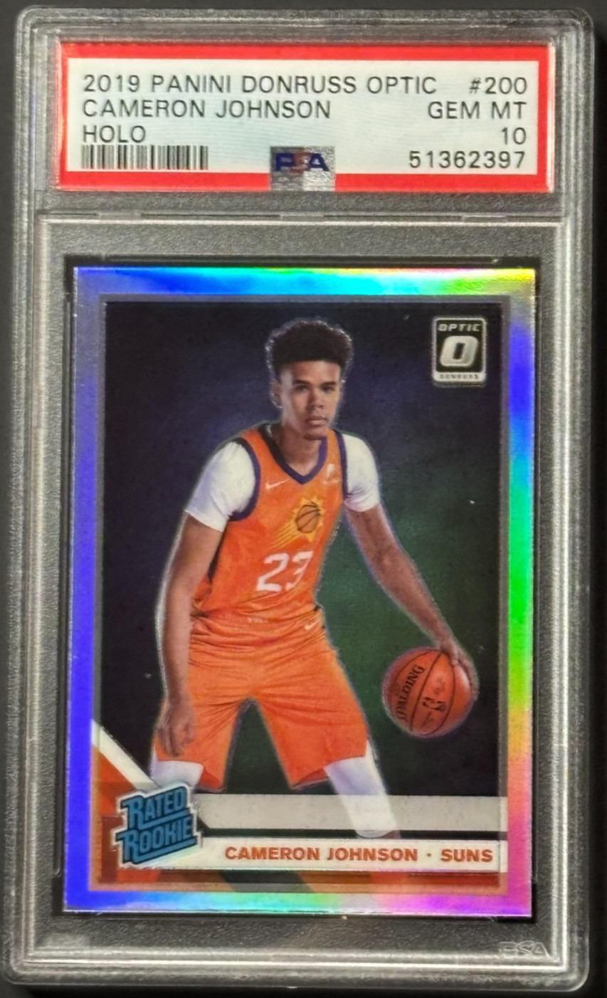 2019-20 Donruss Optic Cameron Johnson Rated Rookie Holo RC #200 PSA 10 GEM MINT