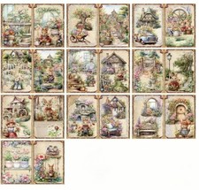 Scrapbooking Papier Sticker Set vintage Garte...