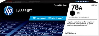 HP Laserjet 78A (CE278A) Black Toner Cartridges 2-Pak