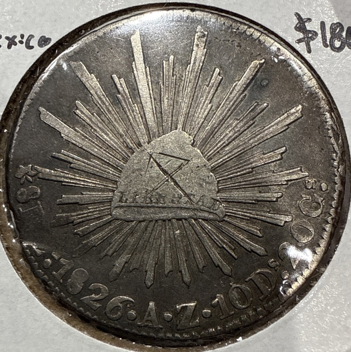 9544 1821年メキシコ8レアル 9544 1821年メキシコ8レアル 9544 1821年メキシコ8レアル 9544 1821年