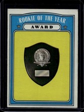 1972 Topps Baseball #625 Rookie Of The Year Award, Vg, Semi High #