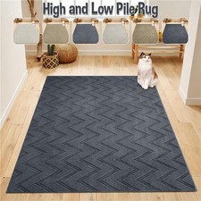 Anti Slip Large Area Rugs Living Room Bedroom Kitchen Soft Carpet Shaggy Rug Mat