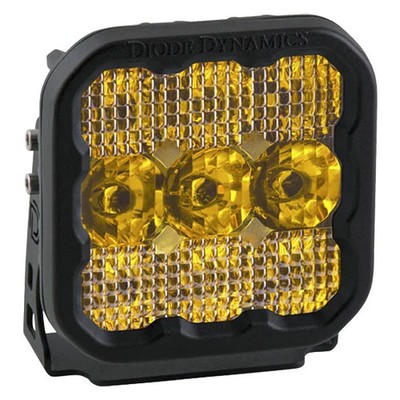 Diode Dynamics Stage Pro Series 5'' 90W Square Combo Beam Yellow LED Light