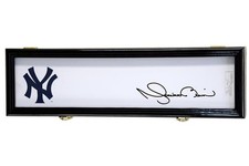 Baseball Pitchers Mound Display Case Slab Rubber Plate Base Black MLB Wood Box