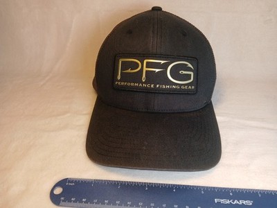 Columbia PFG Performance Fishing Gear Flexfit Mesh Trucker Hat S/M Unisex Black