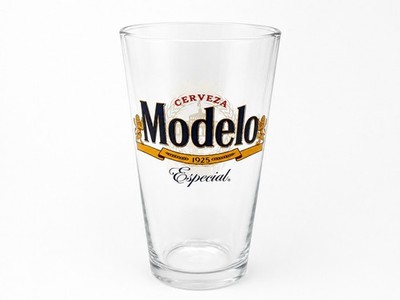 Modelo Especial Lion Pint Glass 16 Oz Beer Barware Breweriana Drinking Glass NEW