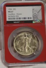 1936 US Walking Liberty Half 50c NGC MS67 Red Core Slab