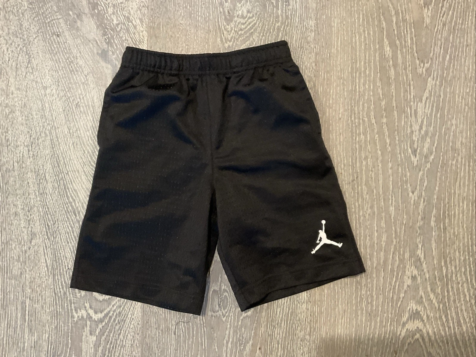 Pantaloncini da basket ragazzo Air Jordan Nike neri in rete taglia media taglia 6