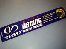 Motorcycle roadracing helmet shield tearoff tear off sheets