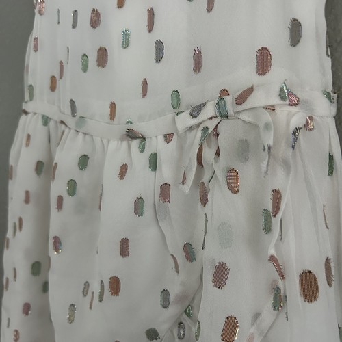 Janie and Jack x Rachel Zoe Metallic Polka Dot Cap Sleeve Maxi Dress Size 2T NEW - Picture 5 of 12