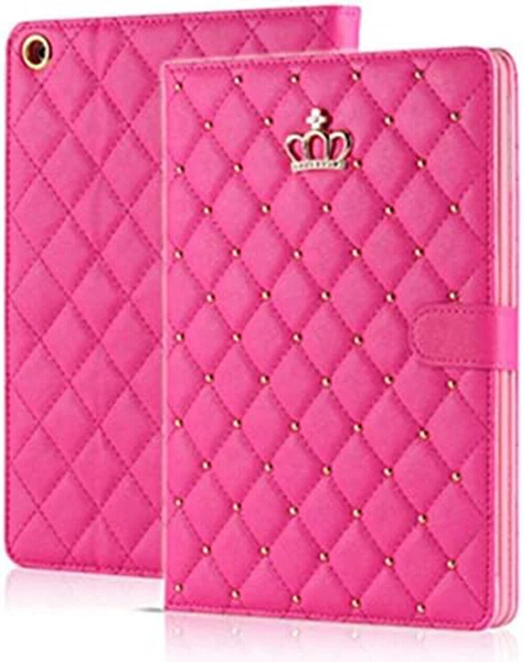 Kids Girls Crown Design Leather Case For iPad 9th 8th 7th Generation Air 1 2 3 4 - Image 4 of 4