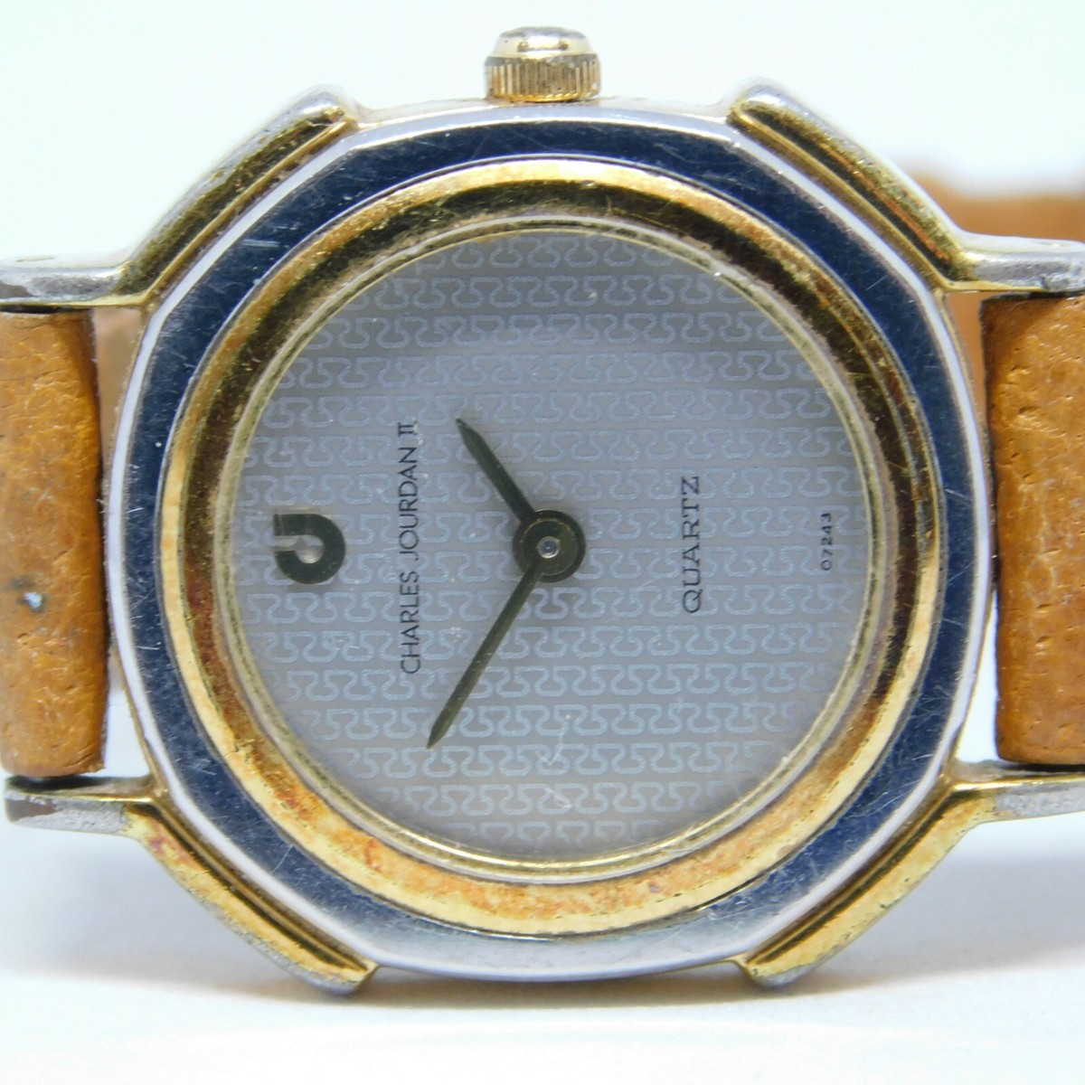 CHARLES JOURDAN II Swiss Made Genuine Leather Quartz Analog