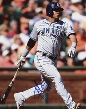 YANGERVIS SOLARTE SAN DIEGO PADRES SIGNED AUTOGRAPHED ACTION 8X10 PHOTO W/COA