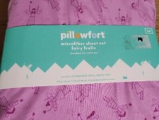 Pillowfort Fairy Frolic Mikrofaser Laken Set 4-teilig komplett lila Mädchen Kinder