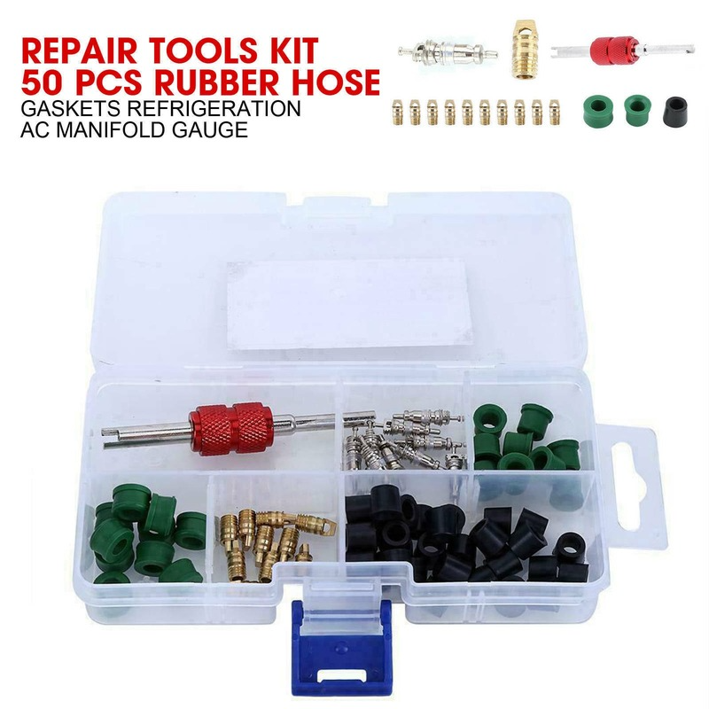 Repair Tools Kit 71 Pcs Rubber Hose Gaskets Refrigeration AC Manifold Gauge USAs
