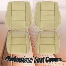 For 2008-2012 Honda Accord Driver & Passenger Bottom & Top Seat Cover Tan