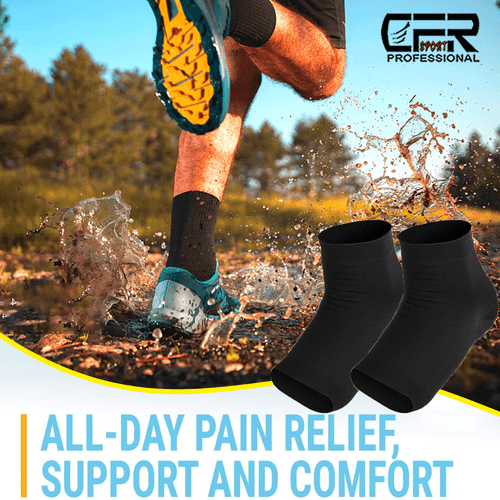 Pair Ankle Support Brace Compression Sleeve Plantar Foot Fasciitis Wrap Sports - Picture 5 of 13