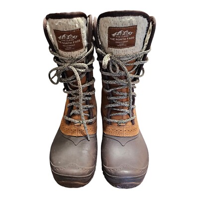 The North Face Shellista Winter Duck Boots Women's Size 6.5 Brown Gently Used