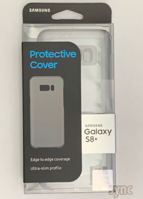 NEW GENUINE PROTECTIVE CASE COVER FOR SAMSUNG S8 PLUS OEM ORIGINAL - CLEAR BLACK