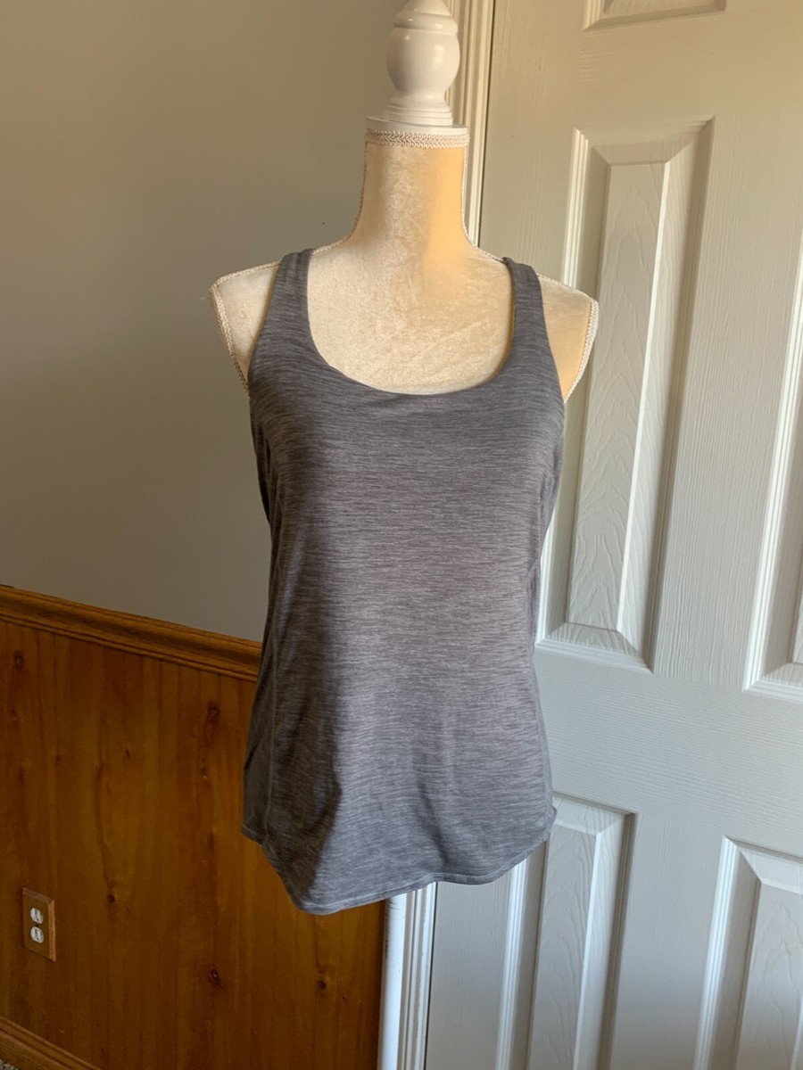 【美品】Lululemon ヒョウ柄 ブラトップ サイズ6 Lululemon Wild Tank Top Strappy Built-In Bra Gray Yellow