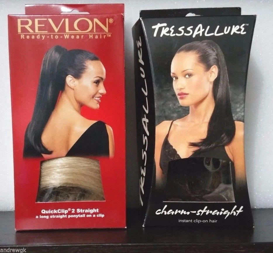 18 Inches, Clip-In Ponytail, Straight, Synthetic Hair Piece - TressAllure - Image 2 of 4