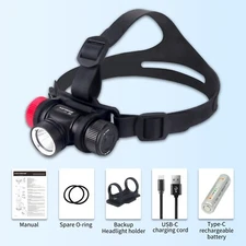 Diving Headlamp 1200 Lumens Scuba Dive Light 3 Modes Underwater 100m Head Torch
