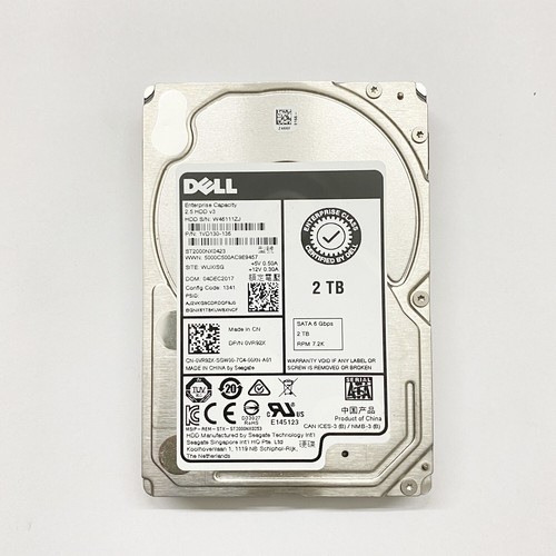 New Dell 2TB 0VR92X 2.5" 6Gb/s 7.2k SATA HDD VR92X ST2000NX0423 Hard Drive - Picture 2 of 4