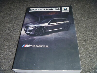 2021 BMW X3 M Owner Operator Manual User Guide xDrive AWD TwinPower Turbo 16